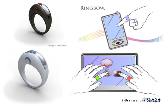 神奇的概念型触控戒指:Ringbow